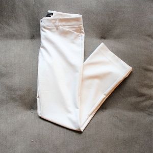 Express White Mid Rise Editor Trouser Pant